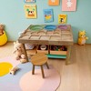 Whisen Toddler Table Chair Set, Foldable Buckets, Smooth Wipeable Surface, Easy Assembly for Indoor/Outdoor Play - Wood - 2 of 4