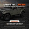 VEVOR Front and Rear Brake Kit Compatible with 2007-2017 Jeep Wrangler, Drilled and Slotted Brake Rotors Ceramic Brake Pads Replacement - 3 of 4
