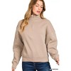 I am a fashion junky Zenana Fleece High Neck Half Zip Sweatshirt - 2 of 3