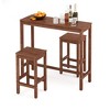 Arceso Bar Table, Counter Bar Height Pub Table, Rectangular Acacia Wood High Top Kitchen Dining Table, Indoor Use - 2 of 4