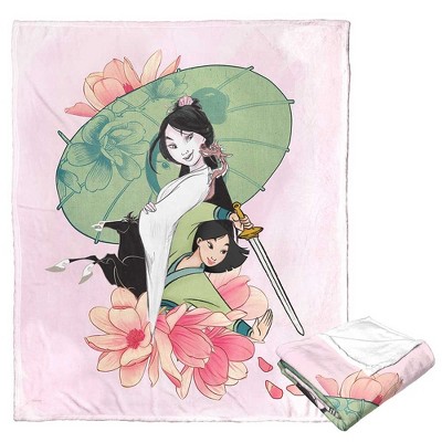 Disney Princesses Mulan Collage Silk Touch Throw Blanket 50x60 Inches