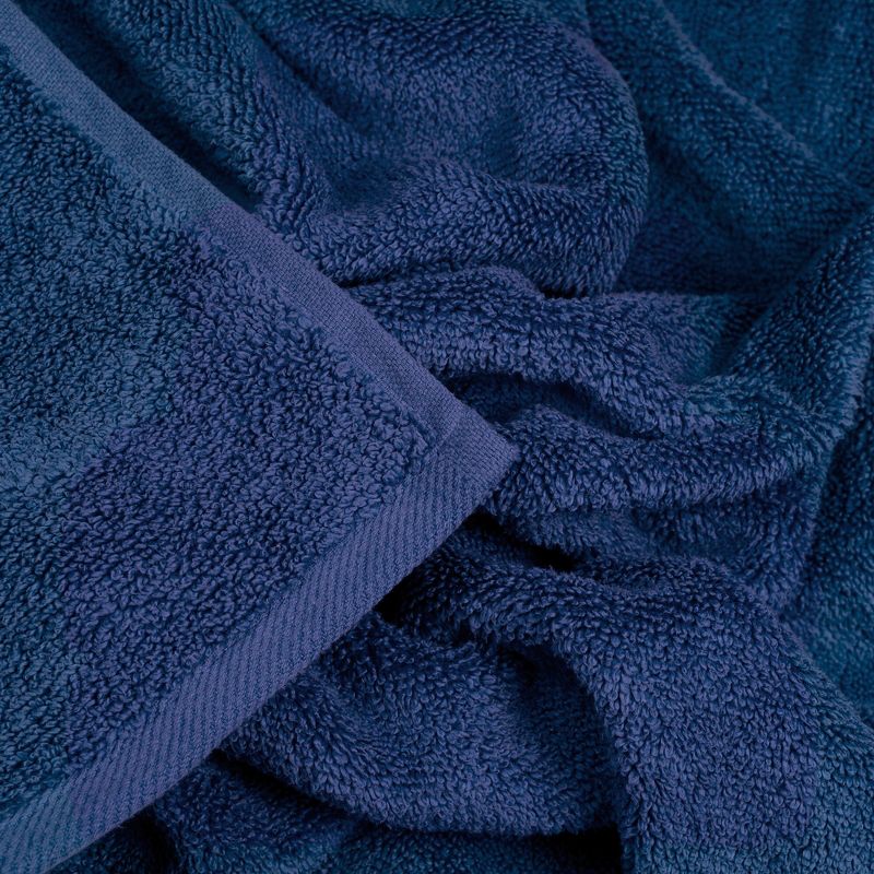 Hastings Home 100% Cotton Zero Twist Towel Set - Navy, 6-pc., 4 of 7