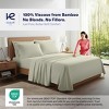 Kickoff Home Viscose from Bamboo Sheets Set 300 Thread Count 100% Organic Bamboo Viscose Cooling Bedding Sheets Hot Sleepers, Flat, Fitted, Pillowcase - 2 of 4