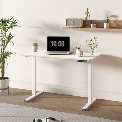 NicBex 47.24/49.8 Inch Electric Standing Desk,Home Office Desk with Whole Piece Adjustable Height,Sit Stand up Desk for Bedroom,Living Study Room