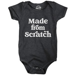 Baby Bodysuit Made From Scratch Funny Recipe Novelty Graphic Jumper For Infants - Crazy Dog Baby Bodysuit - 1 of 4