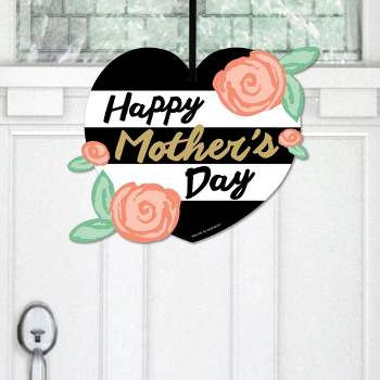 Big Dot of Happiness Best Mom Ever - Hanging Porch Mother's Day Party Outdoor Decorations - Front Door Decor - 1 Piece Sign