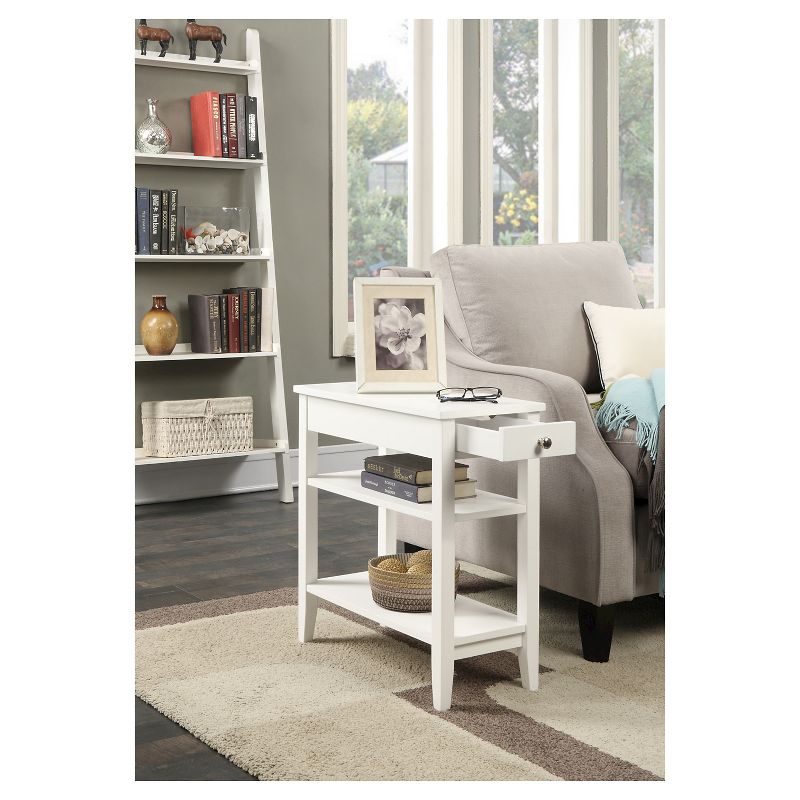 American Heritage 3 Tier End Table with Drawer - Breighton Home, 5 of 8