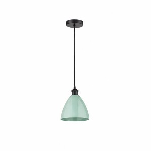 Plymouth Dome - 1 Light Cord Hung Mini Pendant In Industrial Style-11.25 Inches Tall and 7.5 Inches Wide - 1 of 1