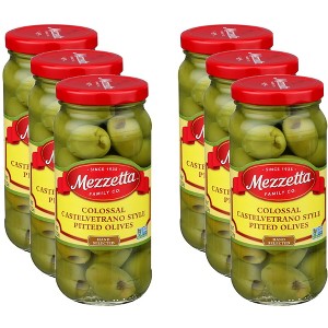 Mezzetta Colossal Castelvetrano Style Pitted Olives - Case of 6 - 8 oz - 1 of 2