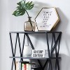 57.5" Werrin 5 Shelves Metal Display Bookshelf Black - miBasics - image 3 of 3