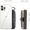 Small Wallet for Women Leather,RFID Blocking Bifold Zipper Pocket Credit Card Holder Purse Wallets with ID Window - 3 of 4