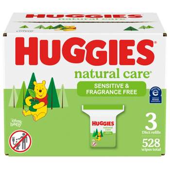 Huggies Natural Care Sensitive Unscented Baby Wipes - 528ct