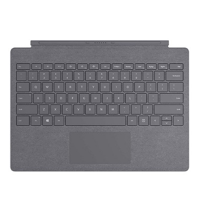 Microsoft Surface Pro Signature Type Cover Platinum - Full keyboard experience - Ultra-slim and portable - Large trackpad for precise control