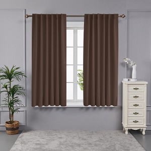 Deconovo 52" Back Tab Thermal Blackout Curtains (2 Panels) - 1 of 4