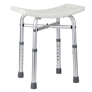 Shower Chair – 350 Lb Weight Capacity, Bathroom Bench with Suction Cup Feet – Non-Slip Shower Stool for Bathtub ,Ideal for Elderly & Disabled Adults - 1 of 4