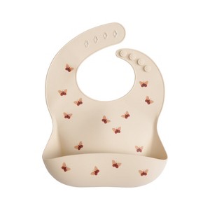 Mushie Silicone Baby Bib - 1 of 4