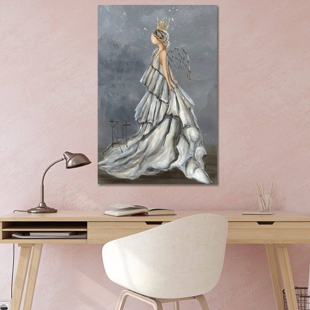 Photos - Other Decoration iCanvas 26"x18" Don't Be Overwhelmed by Ruth's Angels Canvas Print Wall Art