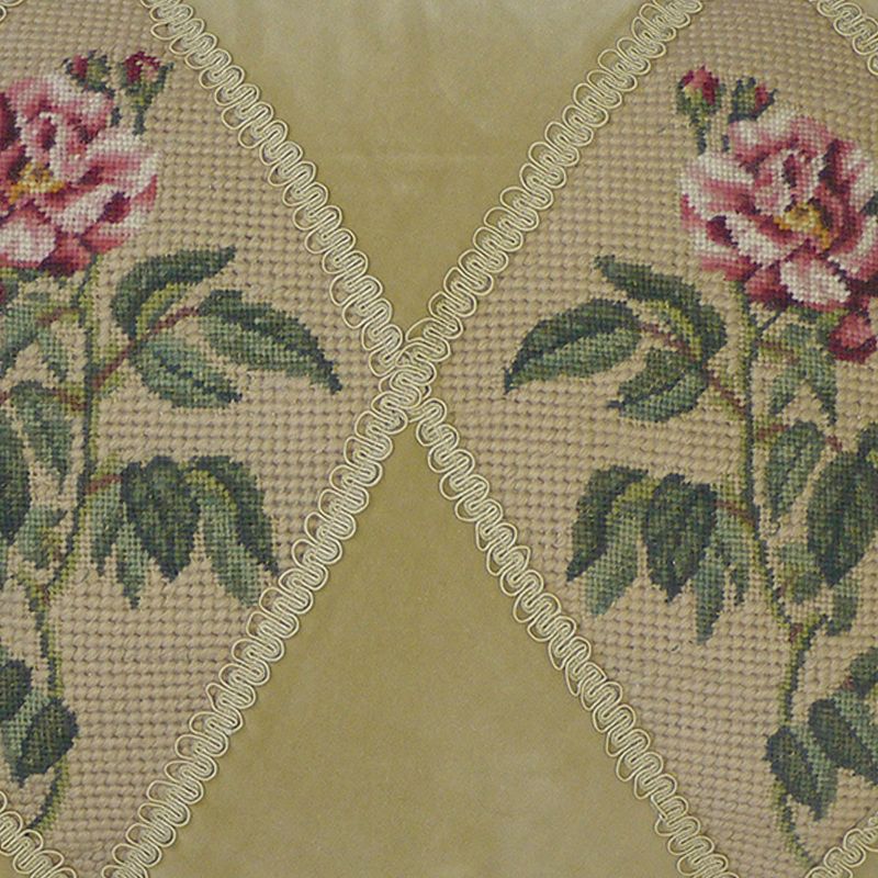 C&F Home Rose Needlepoint 14" x 18" Throw Pillow, 3 of 4