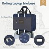 Rolling Laptop Bag - Rolling Laptop Briefcase on Wheels for Women/Men Fits Up to 15Inch - 2 of 4