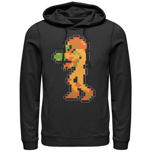 Men's Nintendo Metroid Pixelated Samus Pull Over Hoodie - 1 of 3