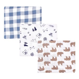 Little Treasure Baby Boy Cotton Muslin Swaddle Blankets, Adventure, One Size - 1 of 2
