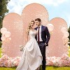 Bling Arch Backdrop Cover, Sequin Wedding Arch Stand Cover with Zipper, Round Top Fitted Backdrop Covers for Birthdays, Wedding and Party Decoration - 4 of 4