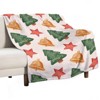 FIONECA Charming Christmas Tree Bell Star Blanket with Beige Background Warm Cozy Holiday Throw 30x40 inches - 2 of 4