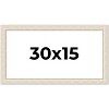 PosterPalooza | Panoramic Weathered White Picture Frame - UV Acrylic, Foam Board Backing, Hanging Hardware - 2 of 4