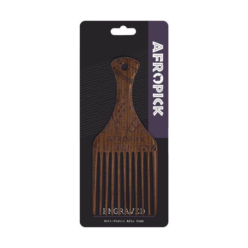 AFROPICK Hair Pick Engraved Hair Comb, 4 of 7