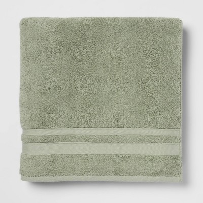 dark green bath towels