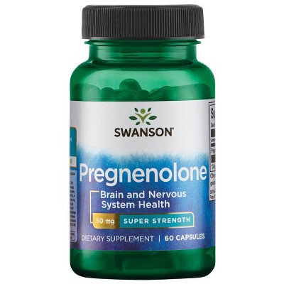 Swanson Pregnenolone - Super Strength 50 mg 60 Capsules