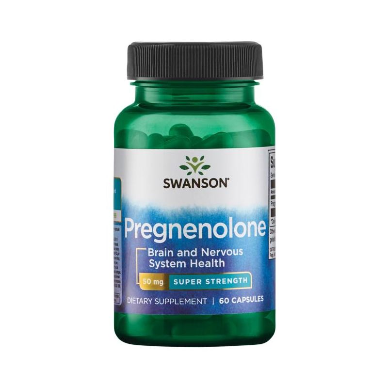 Swanson Dietary Supplements Super Strength Pregnenolone 50 mg Capsule 60ct, 1 of 3