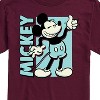 Men's - Disney - Mickey Light Blue Vintage Short Sleeve Graphic T-Shirt - 2 of 4