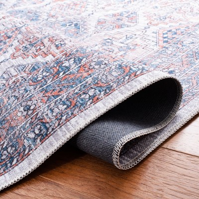 Serapi Ivory and Rust 8' x 10' Hand-knotted Washable Area Rug