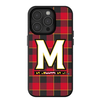 Keyscaper NCAA Big Ten Universities Plaid MagSafe Compatible Cell Phone Case for Apple iPhone