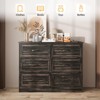 6 Drawer Wide Dressers Organizer with Charging Station - 4 of 4
