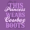 Girl's Lost Gods This Princess Wears Cowboy Boots T-Shirt - 2 of 4