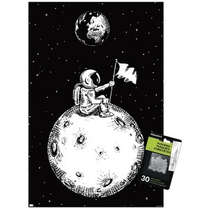Trends International Lonely Spaceman Looks To Earth Unframed Wall Poster Prints - 1 of 4