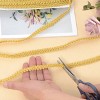 Gimp Braid Trim, 27 Yards Gold and Silver Metallic Edge Woven Trim, Curtain Slipcover Costume Decoration Sewing DIY Craft - 4 of 4