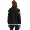 ATHLECHIC Women's Fleece Pullover Half Zip Cropped Sweatshirt Oversized with Pockets Warm Fuzzy Sweater - 4 of 4