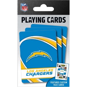 MasterPieces Officially Licensed NFL Los Angeles Chargers Playing Cards - 54 Card Deck for Adults - 1 of 4