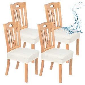 Unique Bargains Polyester Spandex Waterproof Durable Dining Chair Slipcovers - 1 of 4