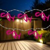 Northlight LED Flamingo Patio Light Set - Pink - 4' Clear Wire - 10ct - 2 of 4