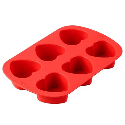 Non-Stick Mini Heart-Shaped Cake Pan - 4 x 3 3/4