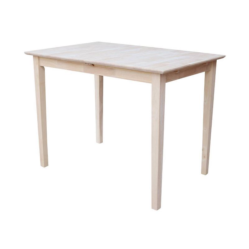 Counter Height Extendable Dining Table with Butterfly and Shaker Styled Legs - International Concepts, 3 of 12
