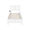 AFI Twin Tahoe Bed with Footboard White: Painted Wood Frame, No Box Spring Needed, Easy Clean - 3 of 4