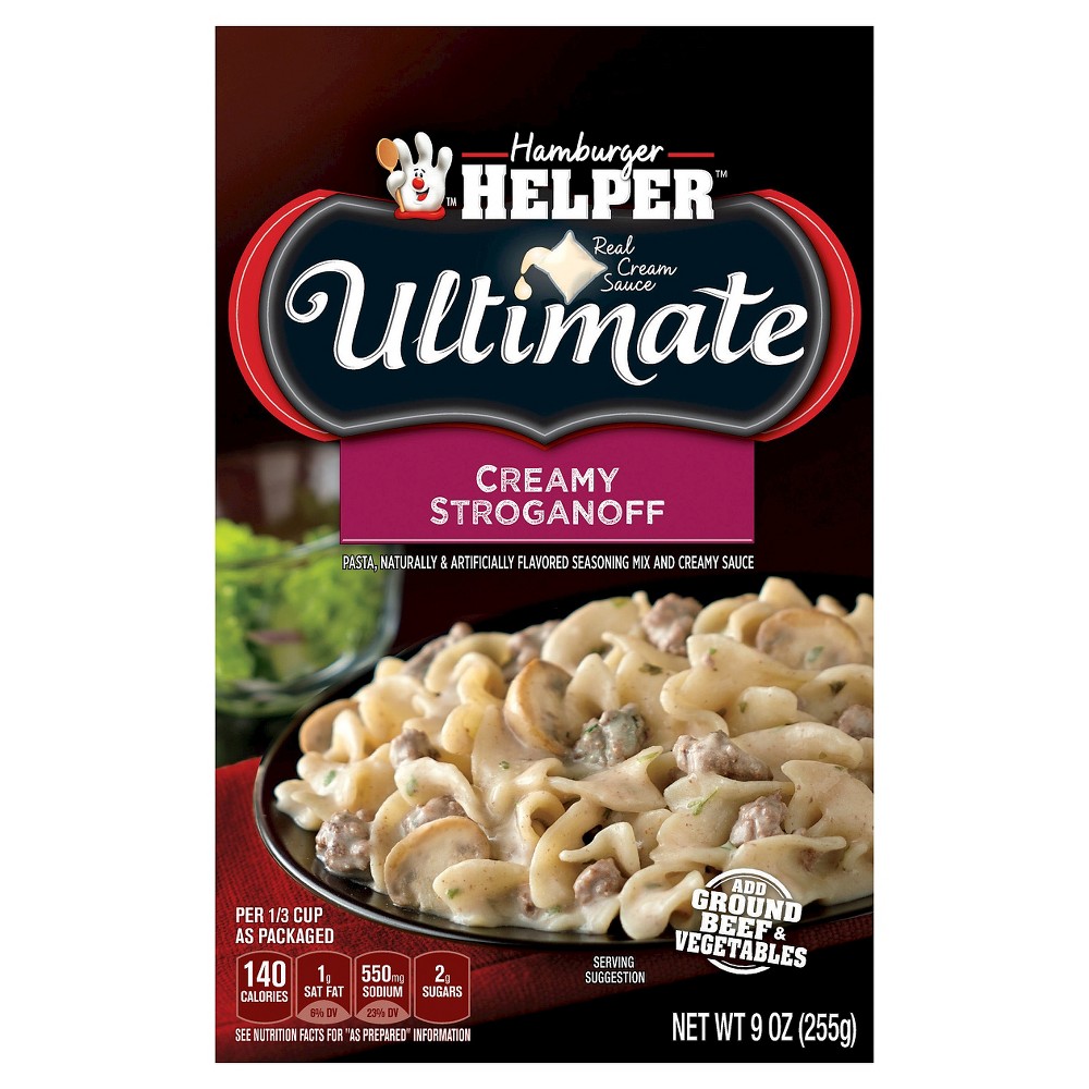 UPC 016000437111 product image for Hamburger Helper Ultimate Creamy Stroganoff 9 oz | upcitemdb.com