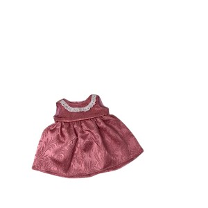 Doll Clothes Superstore Handmade Pink Brocade Dress Fits 14-16 Inch Baby Dolls - 1 of 4