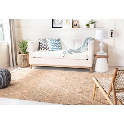 Handmade Natural Fiber Jute Square Area Rug