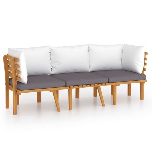 vidaXL Patio Lounge Set Sectional Sofa Set with Cushions Solid Wood Acacia - 1 of 4